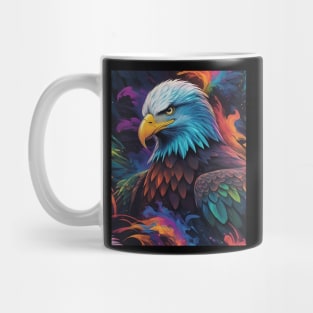 Multi Coloured Bald Eagle Hunting Mug